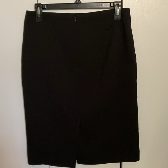 Rafaella Deep Black Pencil Silhouette Skirt Size 4 - Picture 2 of 10